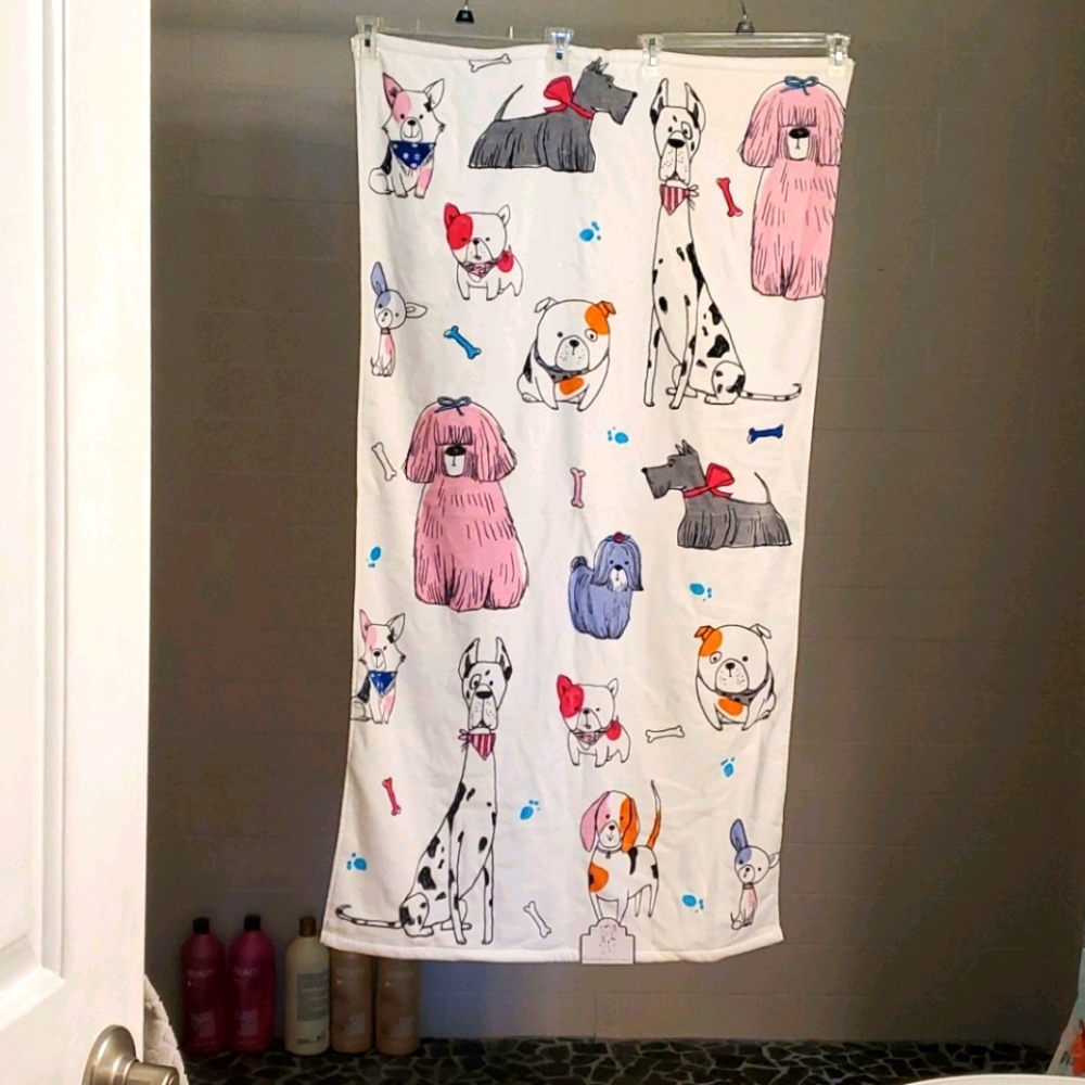 NWT Kassafina Dog Lover Bath Towel